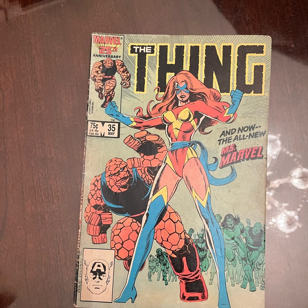 The Thing #35 May 1986 Sharon Ventura becomes Ms. Marvel